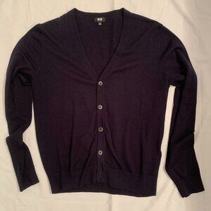 Uniqlo navy cardigan